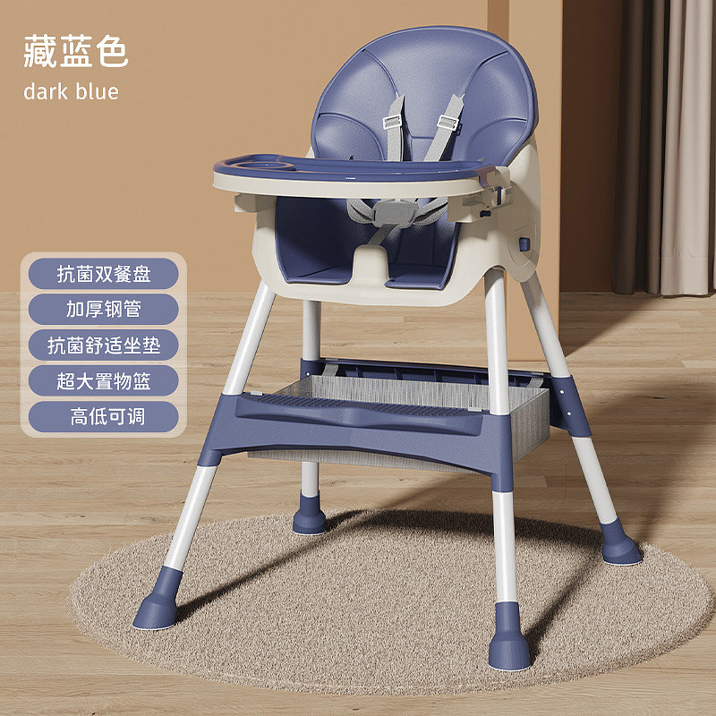 Baby Dining Chair Eating Foldable Portable Home Baby Learning Chair Children's Multifunctional Dining Table Chair Seat