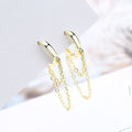 New turquoise tassel ear cuffs for women - high-quality, fashionable, and luxurious. unique design, versatile earrings, wholesale