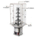Commercial chocolate fountain/waterfall machine - 4/5/6/7 tier windshield cover - pvc windproof & dustproof plastic isolation shield