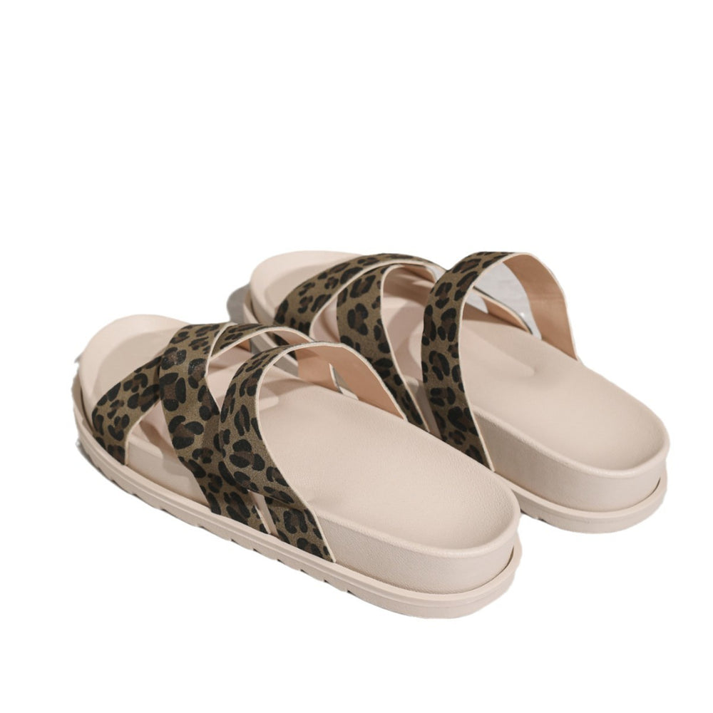 Home outwear slip-on slippers black cross cloth flats shoes casual double layer ivory white flats summer new style