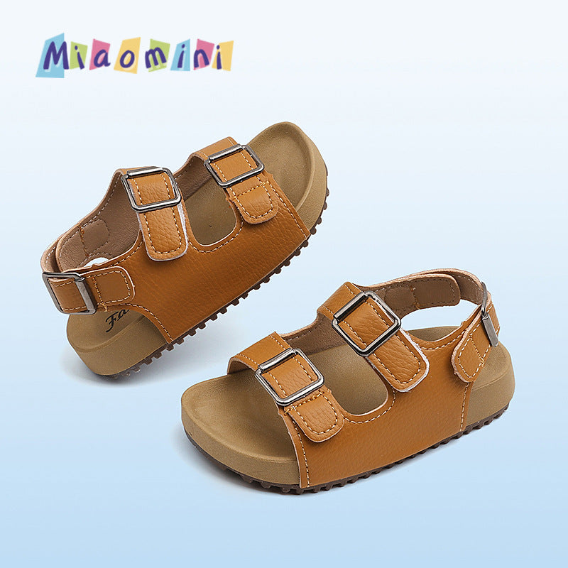 Kids' birkenstock sandals - new summer collection: soft-soled, open-toe beach sandals for boys and girls, breathable and non-slip, ages 1-6
