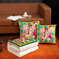 Dual-purpose pillow and quilt for nap, car-mounted, foldable air-conditioning quilt, checkerboard grids cushion, event gift, wholesale pillow quilt