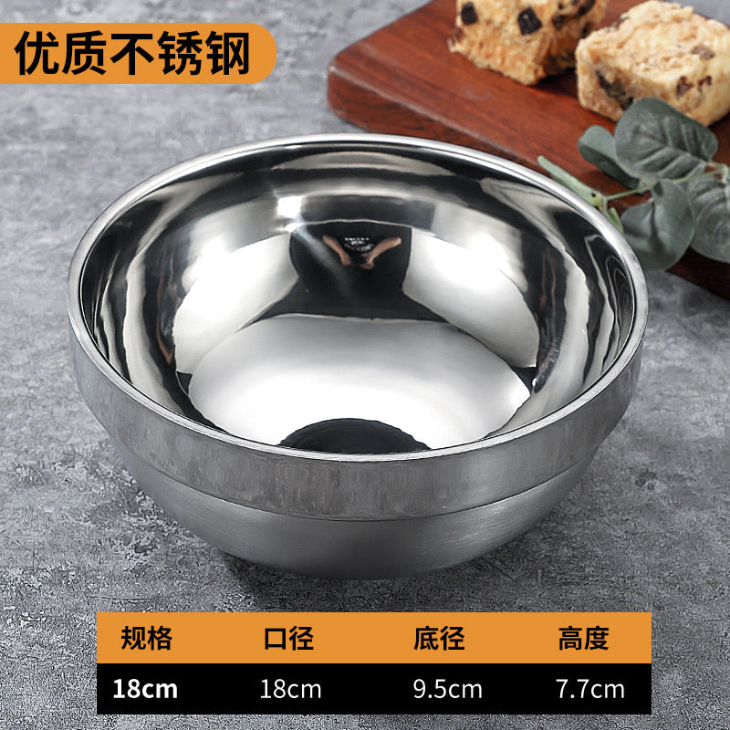 304 stainless steel double-walled insulated bowl - perfect for home, kindergarten, and kids' mealtime. soup bowl available with custom logo