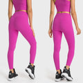 High-stretch yoga capris with built-in bra and shockproof sports top - professional training yoga fitness set for women