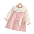 Girls' knit dress -  autumn/winter new collection - backpack style cute dress