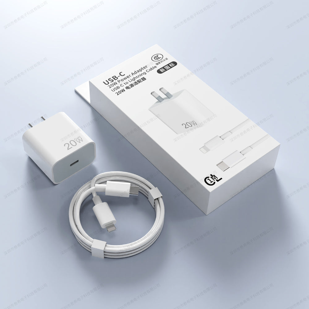 Pd20w/30w fast charging charging head 3c certified mobile phone charger suitable for apple 15 charger set wholesale