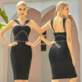 C7493 cross-border   fashion women's elegant rhinestone high-end exquisite suspender dress