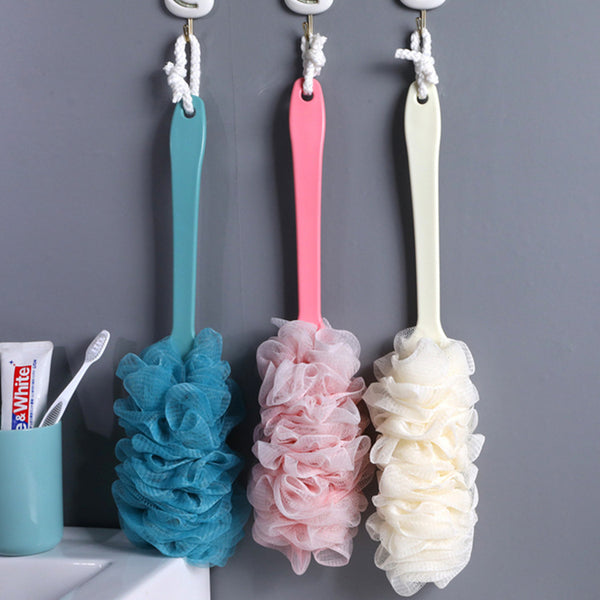 Rub bath brush bath scrub bath wipe large long handle bath flower bath ball bath wipe bath rub bath brush bath flower