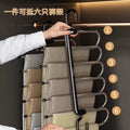 Foldable pants rack - multi-layer, multi-functional pants hanger for home use - no-trace, non-slip pants organizer - the ultimate pants storage solution