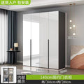 Solid wood glossy light luxury wardrobe for home bedroom, modern light luxury large wardrobe, high-gloss finish wardrobe, eco-friendly board wardrobe