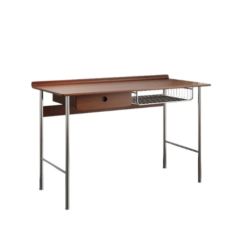 Solid wood desk - retro, compact, light luxury - home study, workstation, minimalist japanese style computer desk, office study table