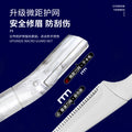 Factory custom new marble eyebrow razor straight handle with protective net stainless steel anti-scratch eyebrow knife wholesale beauty tools