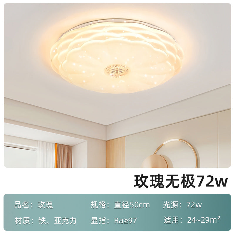 Bedroom light modern simplicity 2025 new ceiling light cream wind Internet celebrity romantic starry sky master bedroom lighting