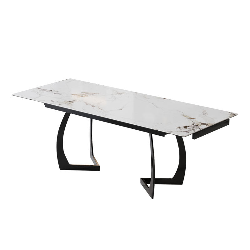 Italian style board dining table personalized wholesale modern simple light luxury small apartment for home retractable long and short rock board dining table