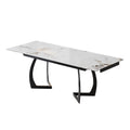 Italian style board dining table personalized wholesale modern simple light luxury small apartment for home retractable long and short rock board dining table