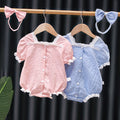 Summer lightweight newborn infant super sweet and pure little princess style romper - trendy baby girl outfit