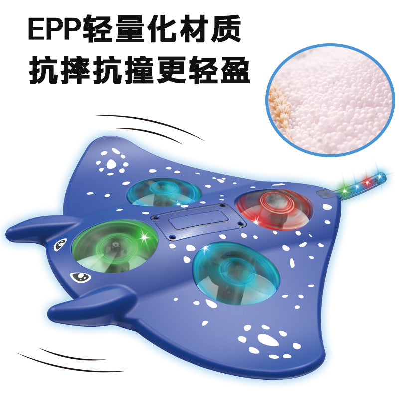 hot-selling remote control aircraft, altitude-fixed aircraft, fall-resistant foam, devil fish, gravity glider, colorful lights, new