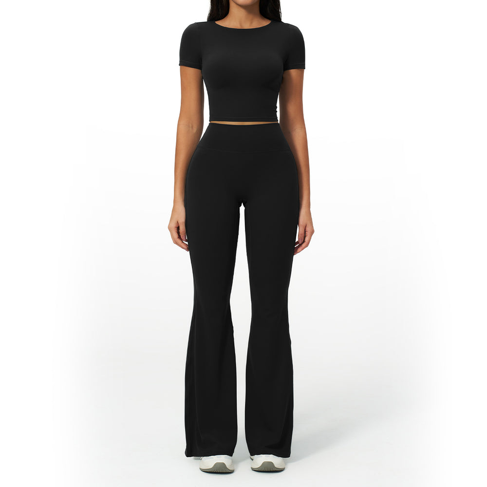 quick-drying yoga clothes suit breathable elastic casual yoga suit seamless running fitness clothes for women 2551