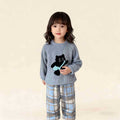 【matching family set】autumn/winter boys' and girls' half-fleece thickened new style big kids' girls' loungewear winter collection