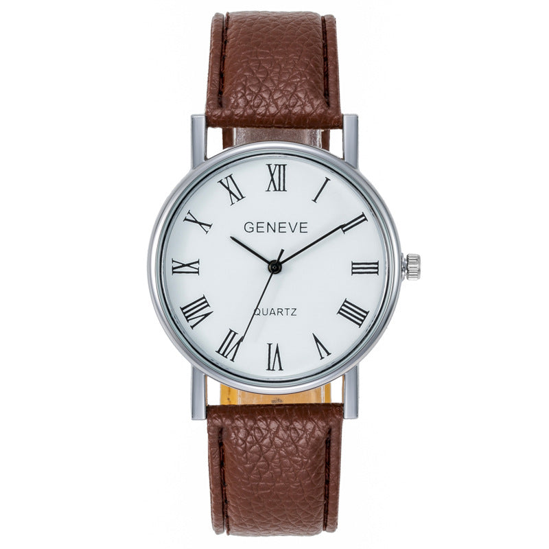 Factory direct roman numeral men's watch - business casual, trendy, and stylish gift watch with dial