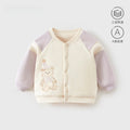 Babibele baby clothes - quilted outerwear for autumn/winter, lightweight cotton top, newborn warm long-sleeve baseball jacket