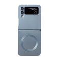 New arrival is suitable for samsung zflip 30% off stacked wireless charging mobile phone case zflip6 liquid metal paint magnetic protective cover