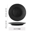 Hotel personalized frosted ceramic western dinnerware set - minimalist solid color polka dot business dinner plates