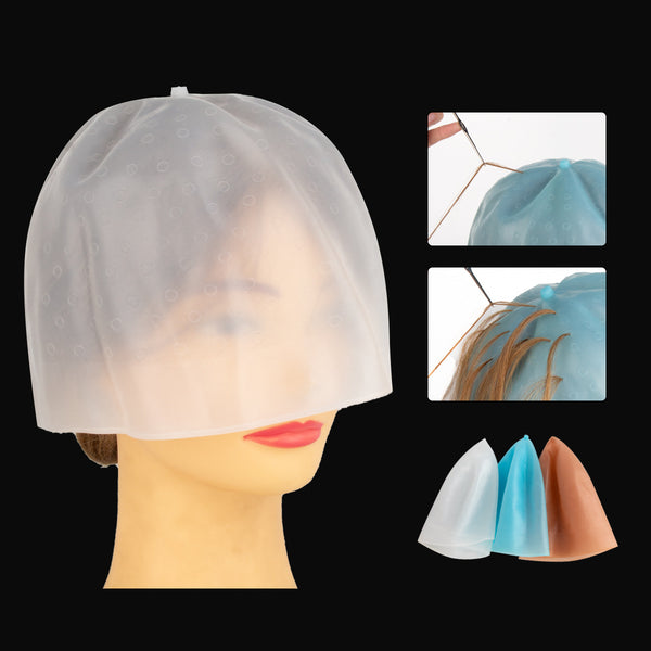 Silicone Highlights Hat Hair Salon Special Highlights Baked Oil Hair Dyeing Tools Perm Headgear Beauty Salon Tools