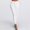 Amazon tiktok pinduoduo foreign trade cross-border fashion raw edge design white jeans for women easiest for match and slimming look