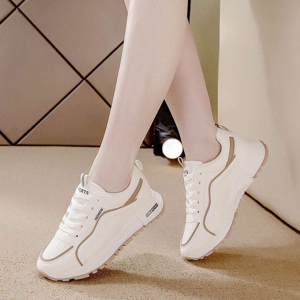 Best selling women's shoes thick soledad shoes women's height increase 2025new arrivalsummereasiest for matchcasualslimming look soft sole sports shoes