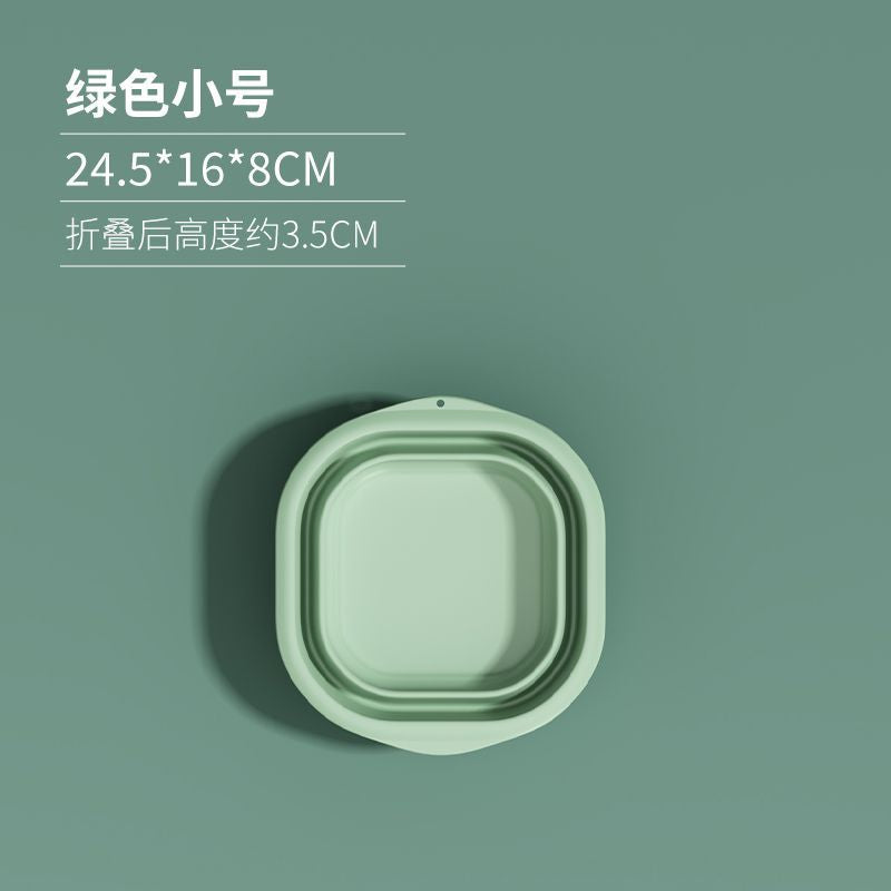 Collapsible washbasin - portable travel basin, thickened plastic basin, available in small and large sizes, perfect for home, dorm, and laundry use