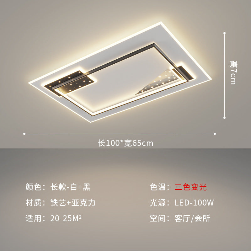 [Strict selection] 2025 new living room lamp hall led ceiling lamp Internet celebrity modern simple atmosphere bedroom lamp