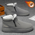 2025 winter thickened warm men's shoes, non-slip high-top new men's cold-proof thick-soled snow boots, fleece-lined cotton shoes