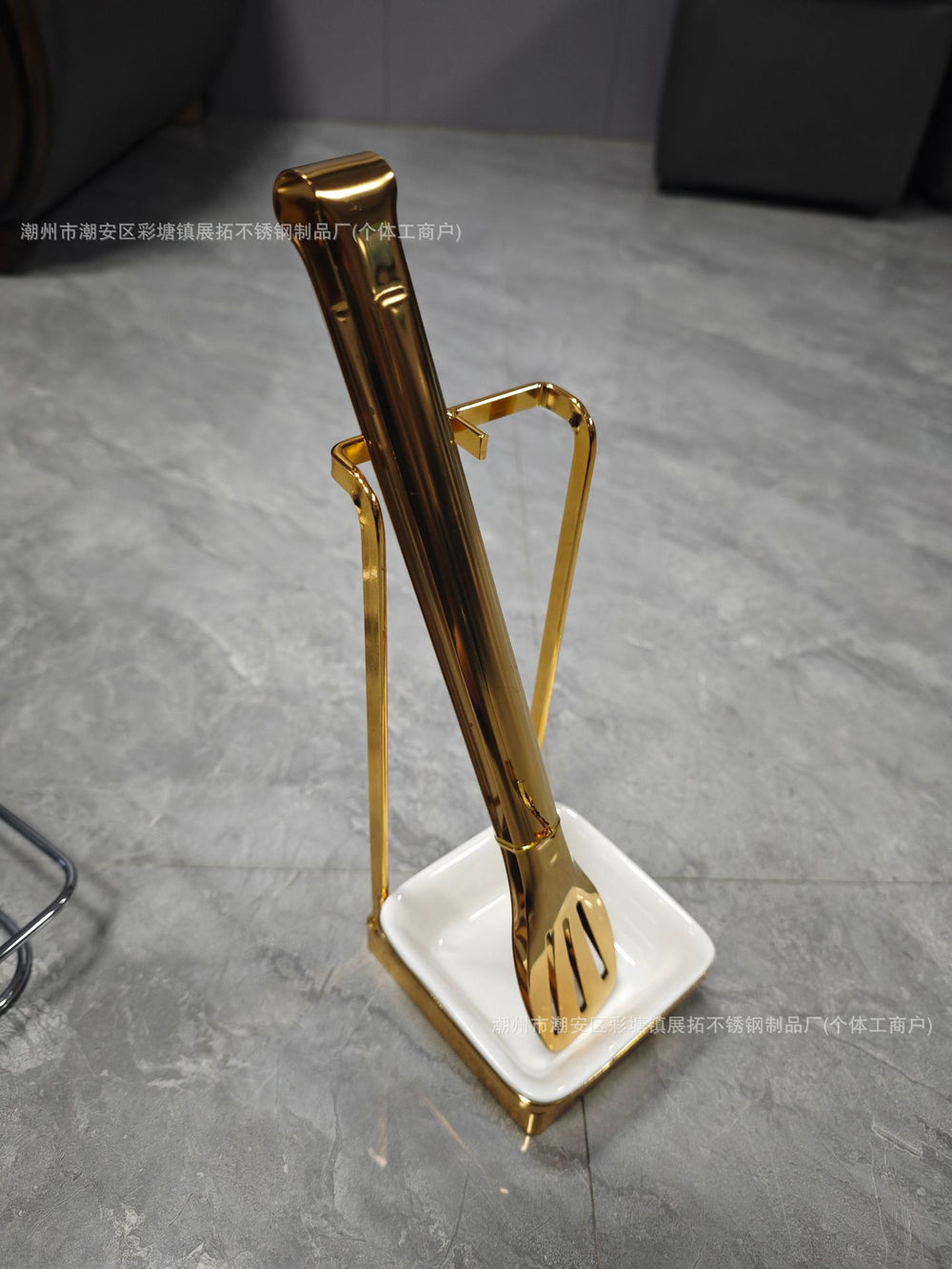 Thickened stainless steel buffet spoon rest - commercial grade support for hotels & restaurants - ready to ship wholesale