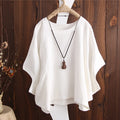new arrival: women's casual cotton linen oversized t-shirt with drop shoulder and ruffle sleeves - wholesale available for , , and european & american markets