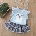 autumnew arrivalgirlscute vest suit skirtgirlssweatervest