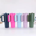 Amazon 40oz fifth generation car cup 304 stainless steel straw handle thermos cup large capacity cold ice cup
