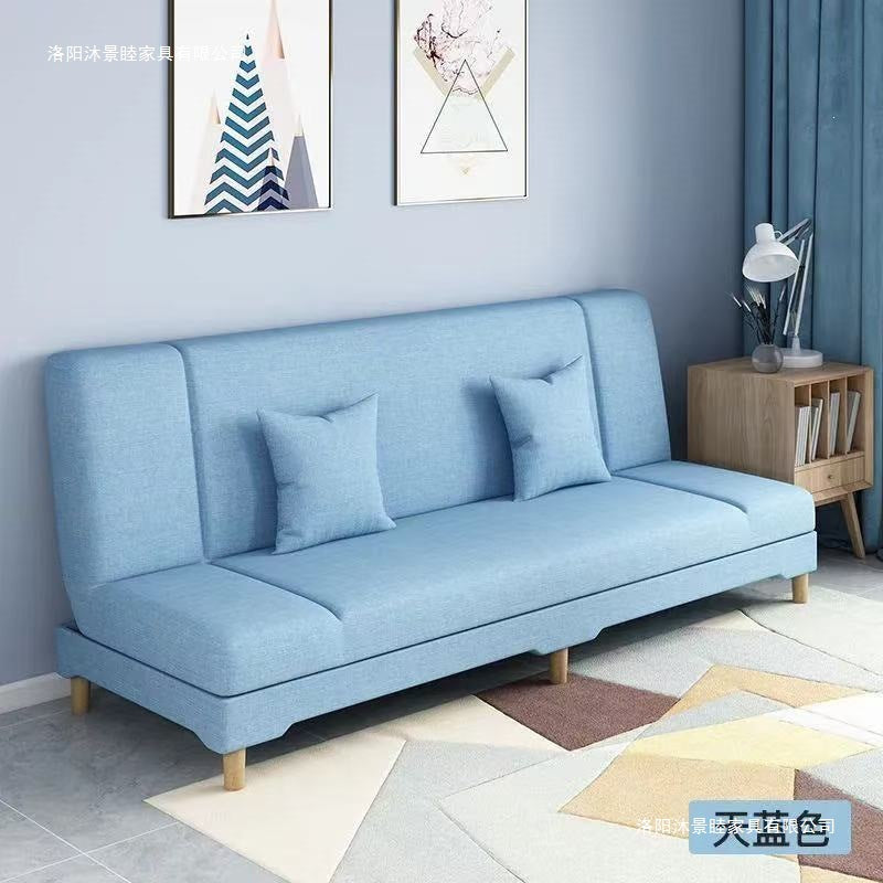 Multifunctional sofa bed - convertible fabric sofa, easy-to-assemble single sofa bed for living rooms, rental properties, and small apartments