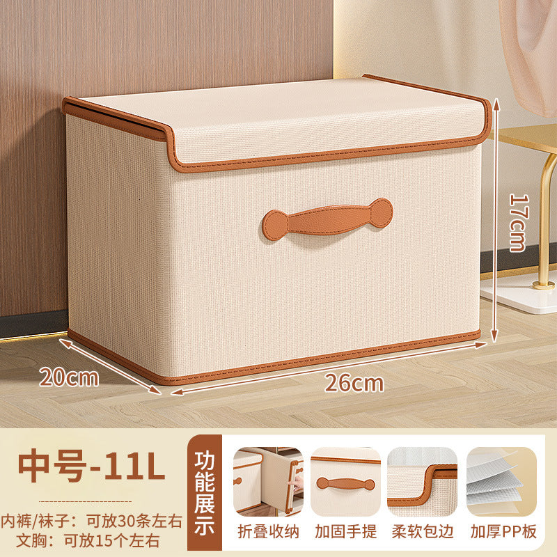 Home clothes storage box Home wardrobe underwear storage box Organizing box Clothes quilt storage basket bag with lid