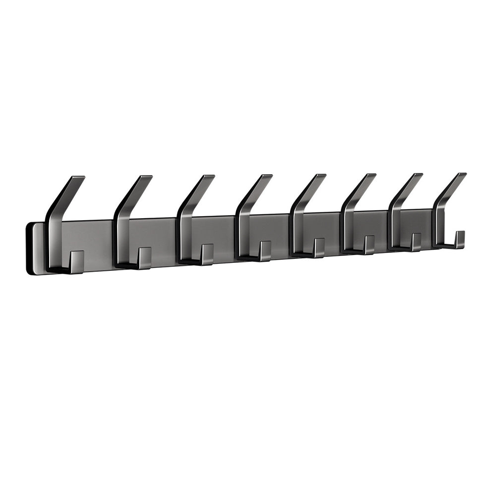 Space aluminum hook, punch-free door back coat hook, wall-mounted fixed wall coat hook, entrance hall coat rack