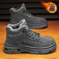 Northeast cotton shoesmenwinternon-slipfleece-linedheattechthickened snow boots men's high-top workwear labor protection boots