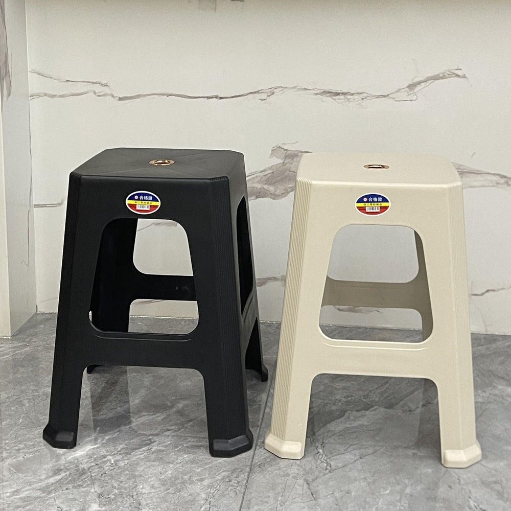 Thickened plastic stool stackable for home living room dining table high stool square stool restaurant spare casual stool storage stool