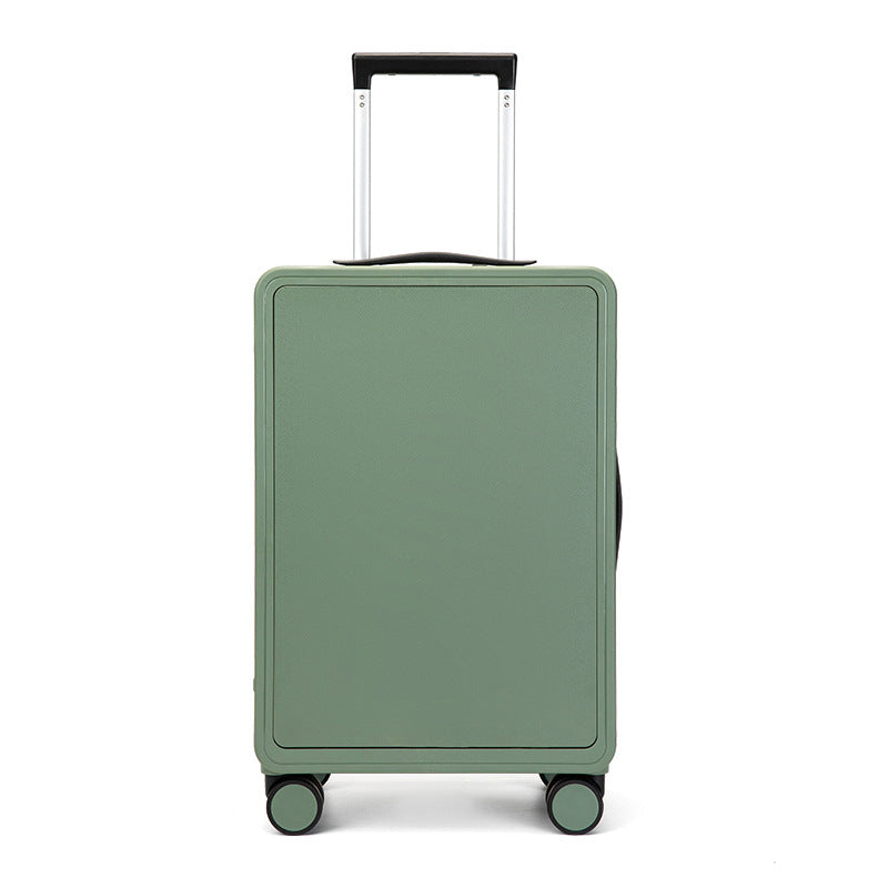 Small business mini lightweight small suitcase travel pc front open cover universal wheel silent 20 inch suitcase
