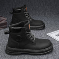 Men's martin boots - spring edition: durable, waterproof, and slip-resistant work boots for construction, construction sites, and outdoor activities. ideal for spring