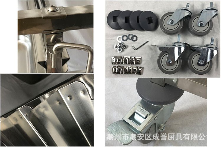Stainless steel baking dish commercial baking portion rack oven baking dish cart cake bread oven multi-layer storage rack