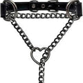 European and american new lariat heart necklace o-ring sliding chain necklace hip hop punk rock stainless steel pendant