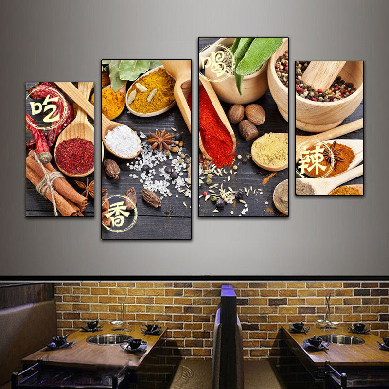 Hotel wall decoration painting Sichuan cuisine Hunan restaurant fast food restaurant box mural restaurant catering hot pot restaurant room painting