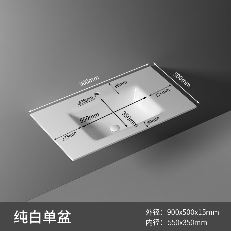 Rock slab hot bending integrated basin toilet seamless rock slab washbasin bathroom taichung basin non-standard corner cutting