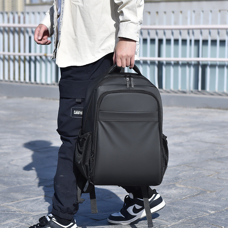 New Men's Large Capacity Computer Backpack Casual Anti-splashing Vertical Student School Bag Outdoor Travel Backpack