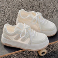 Summer women's white sneakers - perfect with skirts - 2026 new arrival - hot selling mesh shoes - breathable mesh casual shoes - athletic shoes